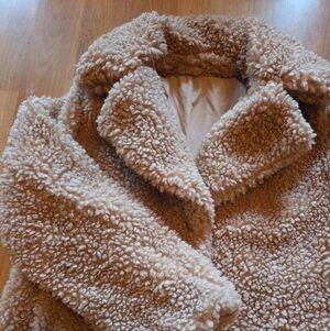 Kensie Large Tan Sherpa Jacket